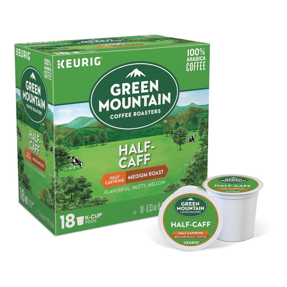 UPC 099555009996 product image for Green Mountain Coffee Half Caff Decaf Medium Roast Coffee - Keurig K-Cup Pods -  | upcitemdb.com