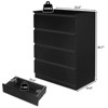 Karl Home 4-Drawer Black Particle Board 23.62in. W Chest of Drawer - 2 of 3