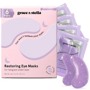 Grace & Stella Restoring Under Eye Masks - Purple - 1 of 4