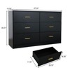 NicBex Dresser for Bedroom,Wide Chest of Drawers with Golden Handles,Storage Dressers for Bedroom - 3 of 4