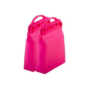 Reusable Silicone Food Storage Bags 2 Pack, Ziplock Tall Bags, Dishwasher and Microwave Safe, BPA Free by Innovative Technology Products Corp - 1 of 4