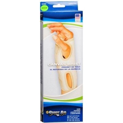 Sport Aid Canvas Wrist Brace Reverse Medium Beige