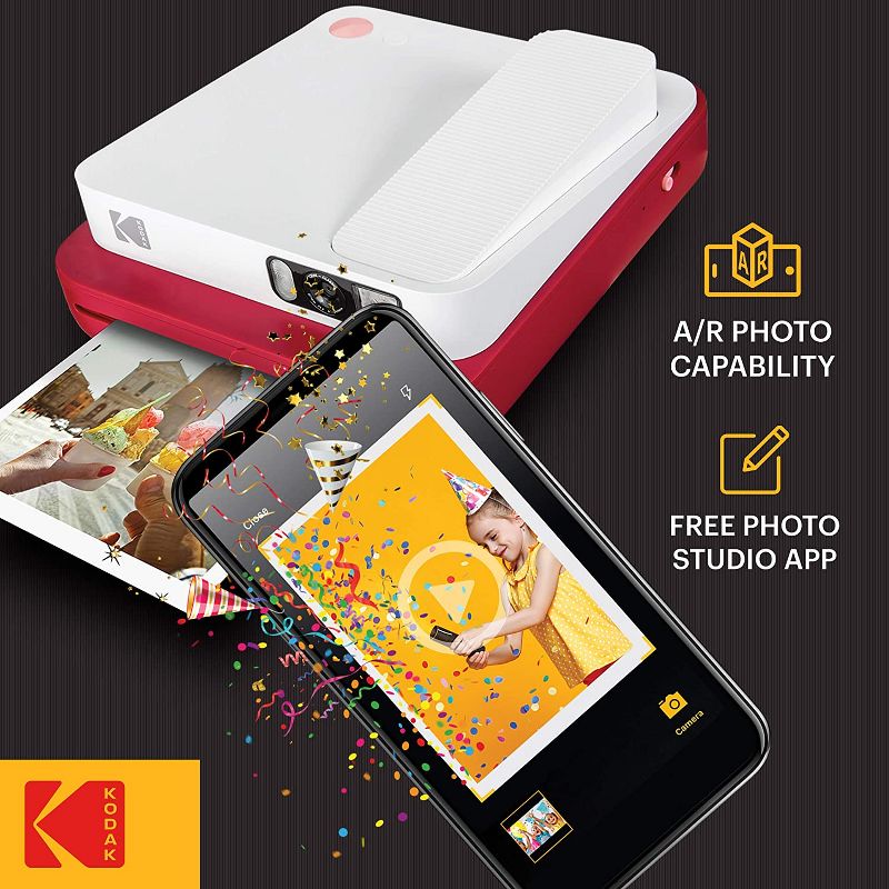 KODAK Smile Classic Digital Instant Camera for 3.5 x 4.25 Zink Photo Paper - Bluetooth, 16MP Pictures, 2 of 8