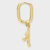 Bijoux Sport by Luv Aj MLB Gold Logo Huggie Earrings - 3 of 3