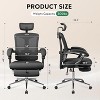GALAXHERO Ergonomic High Back Office Chair with Footrest Big and Tall Adjustable Desk Chair Reclining with Lumbar Support SGS Class 4 Gas Lift - 3 of 4
