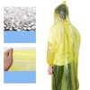 Unique Bargains Disposable Rain Ponchos Waterproof Ponchos Lightweight for Men Women with Hood and Sleeves 5 Pcs - 3 of 4