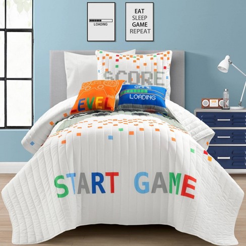 Pokemon First Starters 4 Piece Twin Bed in a Bag Bedding Set
