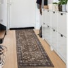 Washable Rug Boho Abstract Hallway Runners Vintage Distressed Floral Soft Low Pile Floor Carpet for Living Room - 3 of 4
