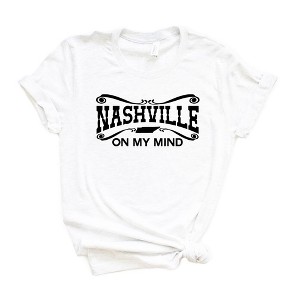 Simply Sage Market Women's Nashville On My Mind Short Sleeve Graphic Tee - 1 of 2