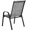 VYNXARIA 4 Piece Patio Chairs, Set of 2 Garden Chairs with Armrest High Backrest for Garden Patio Pool Beach Yard Space Saving ( Gray) - 4 of 4