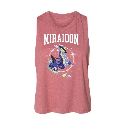 Women's Pokémon Miraidon Collegiate Graphic Racerback Tank - Heather Mauve - Small