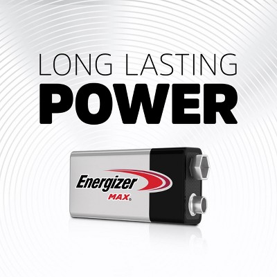 Energizer MAX 9V Long-Lasting Alkaline Batteries, 2-Pack