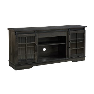 Dexmalle Charcoal Grey Multipurpose  Sliding Door TV Stand with Large Storage - 1 of 4