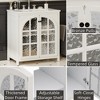 Bella Depot 31" Farmhouse Bathroom Vanity with Ceramic Sink Cabinet with Bronze Pulls and Soft-Closing Doors - 4 of 4