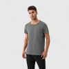 Anna-Kaci Active Men's Short Sleeve Performance T-Shirt with Breathable Mesh Fabric and Relaxed Athletic Fit - 2 of 4