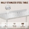 NSF Certified Stainless Steel Work Table,48*24*35inch Bilayer Table with Adjustable Undershelf - 2 of 4