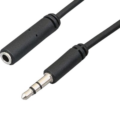 Insten 3.5mm Audio Cable, Male To Male, Trrs Stereo With Microphone, Nylon  Braided Jacket, 6 Feet, Black : Target