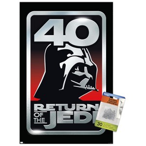 Trends International Star Wars: Return of the Jedi - 40th Vader Logo Unframed Wall Poster Prints - 1 of 4