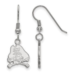 Black Bow Jewelry Sterling Silver East Carolina Pirates NCAA Dangle Earrings - 1 of 3
