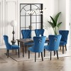 WestinTrends Wordford Velvet Upholstered Tufted Dining Chairs (Set of 6) - 2 of 4
