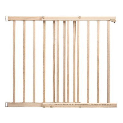 tall wooden stair gate