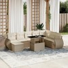 vidaXL Garden Sofa Set Beige - 2 of 4