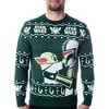 Seven Times Six Disney Star Wars Mens' The Mandalorian Grogu Goodbye Holiday Knit Sweater Green - 3 of 4