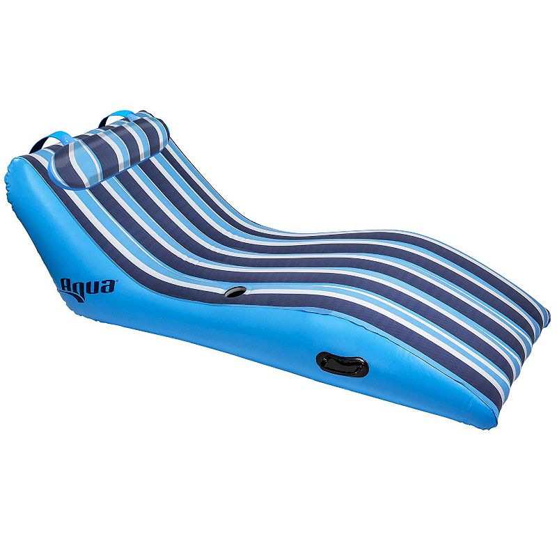 Aqua Leisure Inflatable Ultra Cushioned 1 Person Oversized Outdoor Pool and Lake Lounger Float with Adjustable Pillow Headrest, 2 of 5