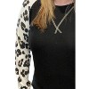Women's Fleece Animal Print Long Sleeve Tee - honeyme - 2 of 2