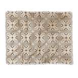 Allie Falcon Lost Desert Tile Black Camel Woven Throw Blanket, 50x60 - Deny Designs