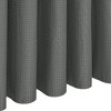 Home Mart Goods Dark Grey Fabric Textured Glam luxury Shower Curtain With 12 Metal Roller Ball Hooks - 72" x 72" - 3 of 3