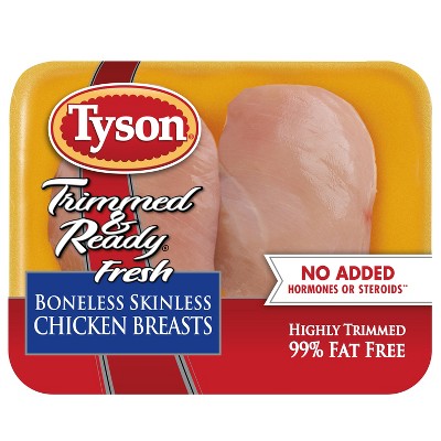 Tyson Trimmed & Ready Boneless & Skinless Chicken Breast - 1-2.11lbs - price per lb