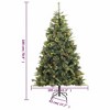 vidaXL Artificial Hinged Christmas Tree Green PVC, PE, Metal Medium - 4 of 4