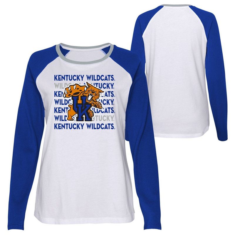NCAA Kentucky Wildcats Girls&#39; Long Sleeve T-Shirt, 1 of 4
