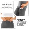 Lux Decor Apparel Women Legging High Waisted Soft Silky Smooth Deep Pocket Sweat Wicking Body Contour Bottom Wear - (1PC, Extra Large, Dark Grey) - 3 of 4