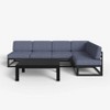 LayinSun 6-Piece Large Outdoor Modular L-Shaped Sectional Set with Coffee Table - 2 of 4