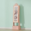 Kids Full-Length Mirror Jewelry Cabinet & Vanity w/ Storage Drawers & Organizer, Freestanding 46in Armoire for Birthday/Christmas Gifts - 2 of 4