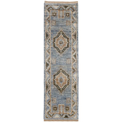 Fillmore Traditional Medallion Blue/Green Area Rug