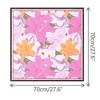 INSPIRE CHIC Women's Floral Printed Satin Square Flowers Silky Neck Scarves 1Pc - 3 of 4