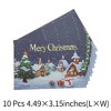 Unique Bargains Christmas Greeting Card Multicolored 4.5 x 3.1 Inch 10 Pcs - 3 of 4