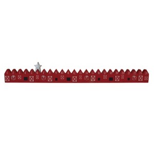 Transpac MDF Christmas Barn Countdown Advent Calendar Multicolor Tabletop Decoration for Holiday Celebrations - 1 of 1