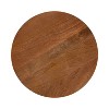 Kate and Laurel Kershaw Round Side Table, 16x16x22, Walnut Brown - 4 of 4