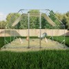 Large Metal Chicken Coop Chicken Run with Waterproof Cover, Outdoor Walk-in Poultry Cage, Duck Rabbit Enclosure Pen for Yard, Farm, Backyard - 3 of 4