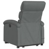 vidaXL Dark Gray Fabric Massage Power Lift Recliner Chair with Manual Tilt - Elderly Stand Up Armchair, Vibrational Massage, Comfort Padding - 4 of 4