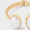 Hinged Cuff Bracelet with Pearl - A New Day™ Pearl/Gold - 4 of 4