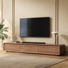 94.5" Modern Walnut TV Stand Media Console With Drawer Storage - 2 of 4