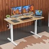 SEVOBAL Desks, Standing Desk Adjustable Height Sit Stand Home Office Desk, Beige, 48"*24"*29" - 2 of 4