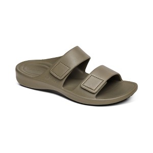Aetrex Milos Orthotic Slides - Mens - 1 of 4