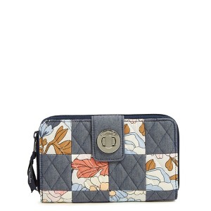 Vera Bradley Women's Outlet Denim Turnlock Wallet - 1 of 2