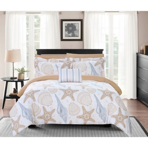 King 8pc Eula Bed In A Bag Comforter Set Multi Color Chic Home